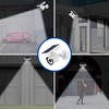 OOSSXX Solar Powered Outdoor Wireless Fake Camera Wire Free Solar