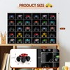 Krafetto 2 Pack Trucks Display Shelf, 15 Slot Toy Cars