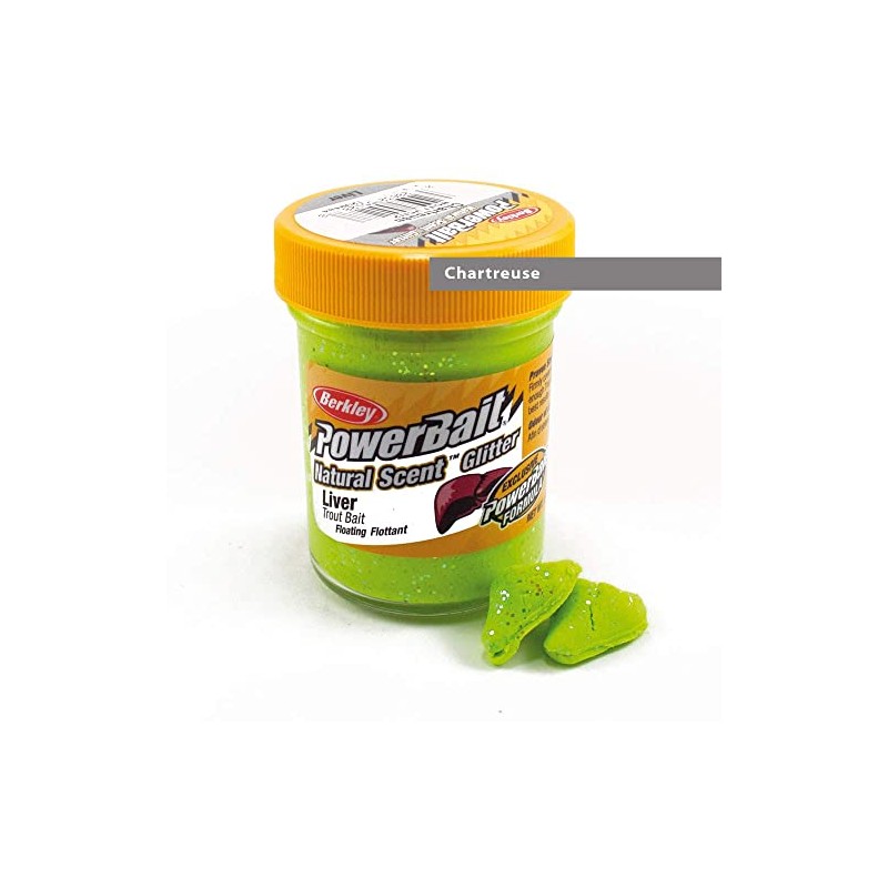 Berkley Paste für Forelle Forellenpaste PowerBait Natural Scent Liver Chartreuse