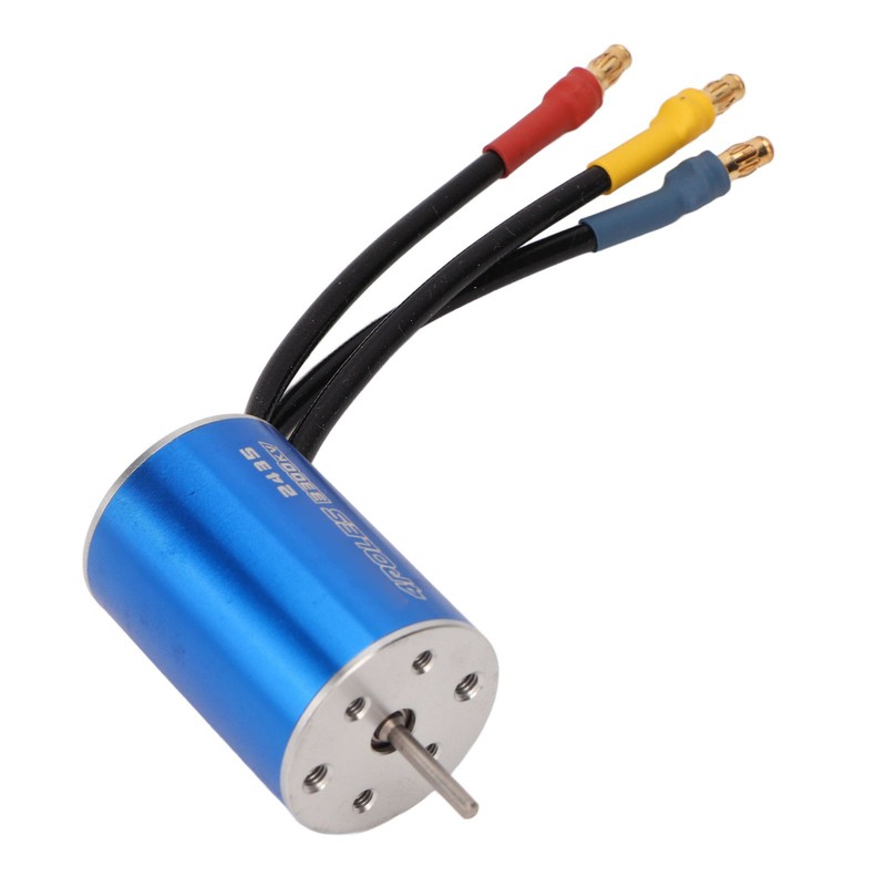 Brushless Motor 2435 3300KV Waterproof Red Aluminum Alloy CNC Machining