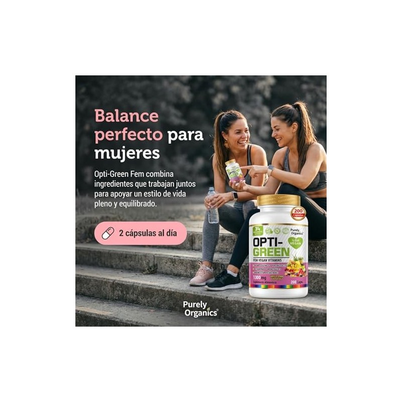 Opti Green Fem Vitaminas Mujer Inositol Myo Chiro Nac Adaptógenos
