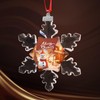 Christmas Snowflake Ornaments, Crystal Ornaments with Pattern Christmas Tree Crystal