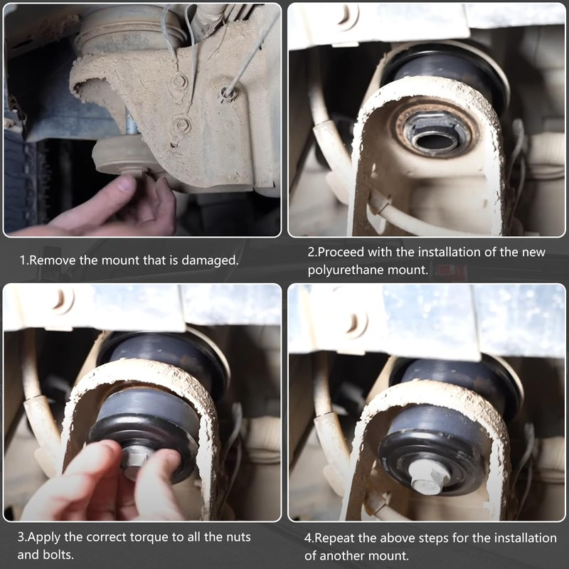 Edicapo Body and Cab Mount Bushing Kit Compatible with Chevy