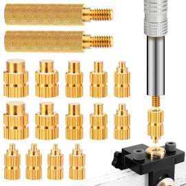 SIWOKJJO Pack of 16 Soldering Tips, Melting Aid, Melting Thread, Melting Nuts for Thread Inserts, M2, M2.5, M3, M4, M5, M6, M8, 3D Printing Accessories, Melting Aid Set Compatible with 900M T18