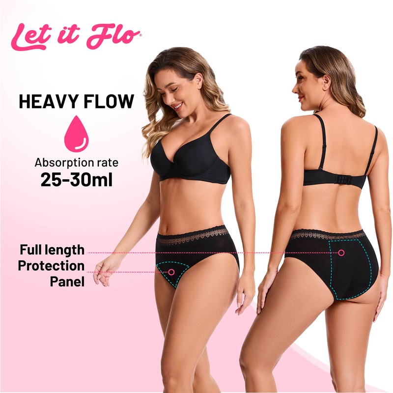 Let it flo Let it flo 1PK Ladies Period Briefs