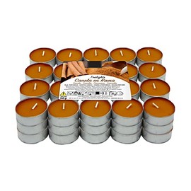 Pack of 60 Scented Tea Lights Cinnamon Sticks