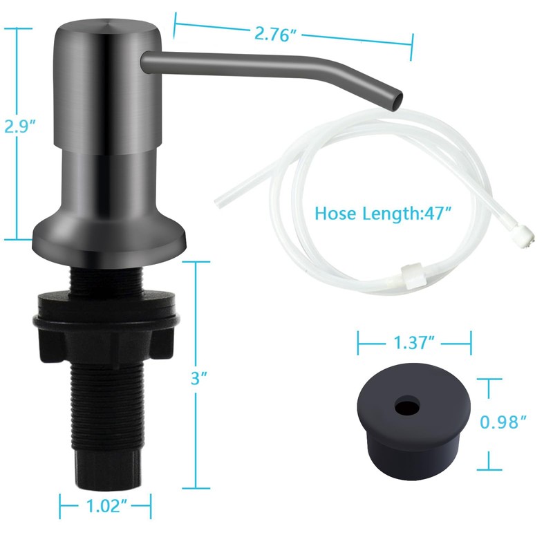 Soap Dispenser for Kitchen Sink, Kichen Sink Soap Dispenser, 47"