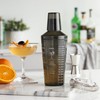True Smoke Tinted Plastic Cocktail Shaker with Measurements, Includes 6
