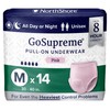 NorthShore GoSupreme Overnight Pull-On Underwear, 8-Hour Leak Protection, Medium, 14-Count