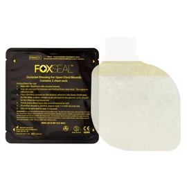 FOXSEAL フォックスチェストシール 弁無し CHEST SEAL 気胸治療用応急処置材 1パック2枚入り