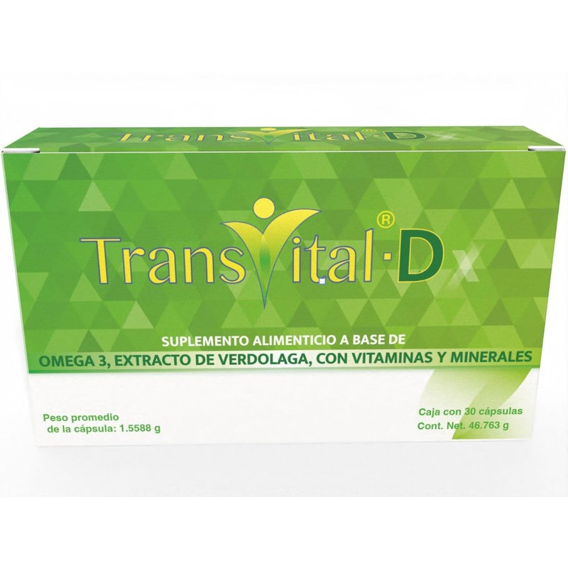 Transvital D Suplemento Alimenticio a Base de Omega 3, Extracto