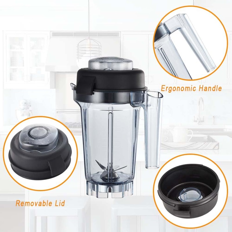 EastFune for Vitamix Blenders 32oz Dry Grains Container, replace 5000