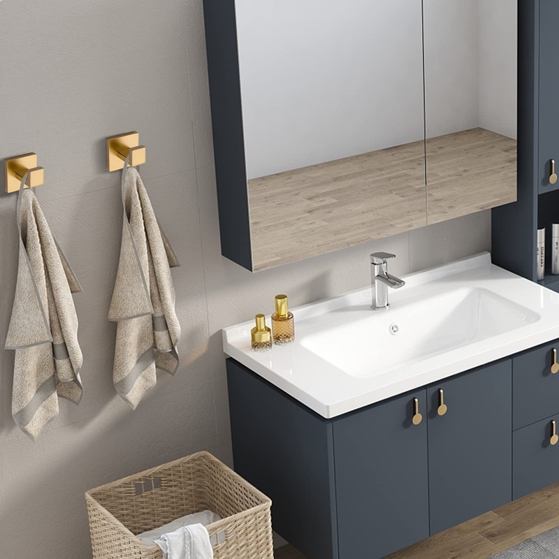 TURS Towel Hooks Clothes Robe Hook for Bathroom Kitchen Garage