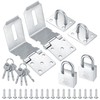 4 Inch 90 Degree Heavy Padlock Hasp, Right Angle Door