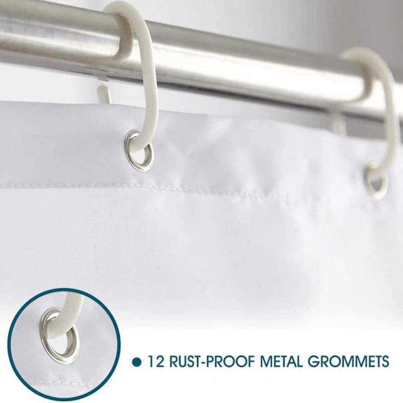 Ocean-Themed Shark Whale Shower Curtain Waterproof Bathroom Decorative Shower Curtain