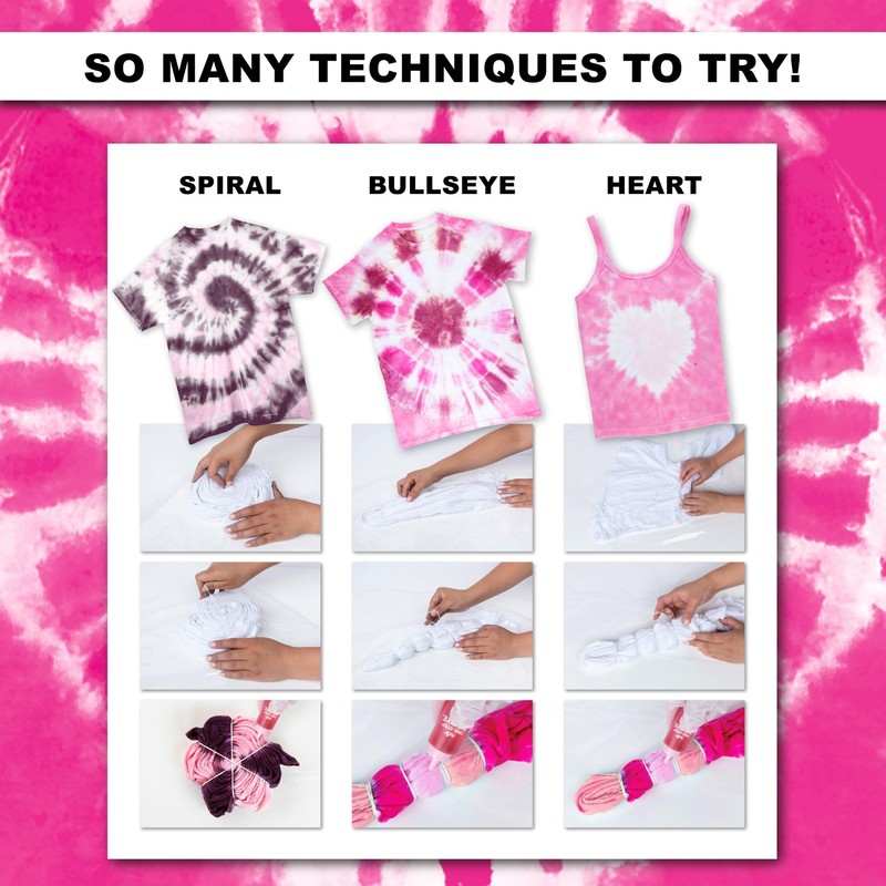 Tulip One-Step Tie-Dye 3-Color Kit Cherry Blossom