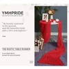 YMHPRIDE 6 Packs Cheesecloth Table Runner Red, 55x300cm Rustic Gauze