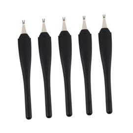 Mikinona 5pcs Fork Manicure Tool Cuticle Remover Foot File Nail Art Tool Pusher