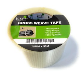 Rolls of Strong Reinforced Glass Filament Crossweave Tape Heavy Duty 50m (75mm)
