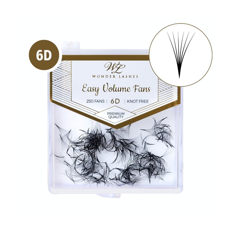 WL Wonder Lashes Fertige Wimpernfächer 6D für Professionell 0,07 250