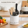 Chopstick Holder with Drain Plate for Kitchen - Divided Utensil