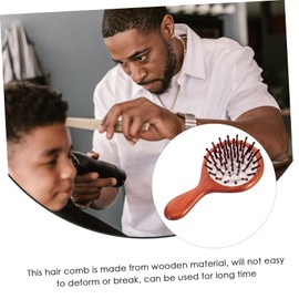 TOVINANNA Air Bag Massage Comb Brush Soft Hair Brush for Women Girls Red Sandalwood Mini Styling Comb