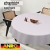 ANRO Oilcloth Tablecloth, Washable, Oilcloth, Garden Tablecloth, Outdoor, Indoor, Round,