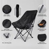 Smartmak Portable Sauna Chair, Fast Folding, with High Back Support