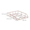 Relaxdays Letter Tray, Set of 2, Metal, Document Tray, HBD: