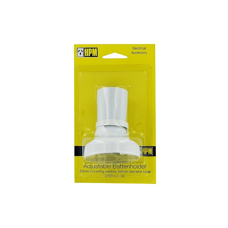 HPM Batten Holder, White