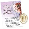 Angelstar 8717 AngeLight Angel Worry Stone, 1-1/2-Inch, Clear, Beige