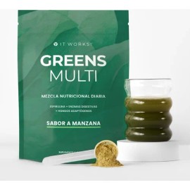 Greens Multi - Manzana. 240g. Espirulina + Hongos. It Works