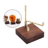 Perfeclan Wooden Display Stand for Fossils, Rocks, Geode, Agate, Crystals,