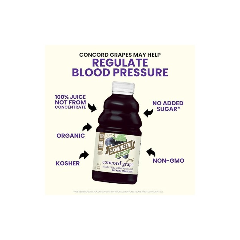 R.W. Knudsen Organic Just Concord Grape Juice, 32 fl oz
