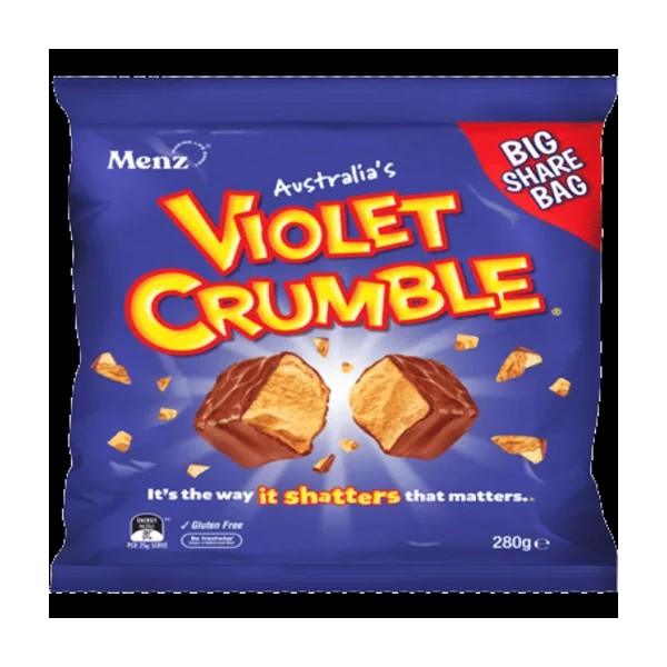 Violet Crumble Bites Big Share Bag 280g
