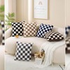 AmHoo Set of 2 Decorative Cushion Covers Checkerboard Decorative Cushion