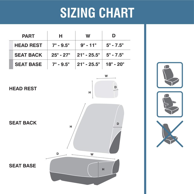 Hooey Low Back Seat Cover, Durable Bucket Seat Protection, Easy