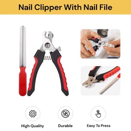 Spendeal Dog Nail Clippers Professional Dog Nail Trimmers & Pets Nail Trimmers Cat Nail Clipper with Pet Nail File Cat Nail Trimmers with Safety Lock to Prevent Over Cutting