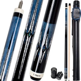 Collapsar CA Pool Stick with 1X1 Hard Case,58" Maple Professional Billiard Cue Stick,19-21 oz Pool Cue Set