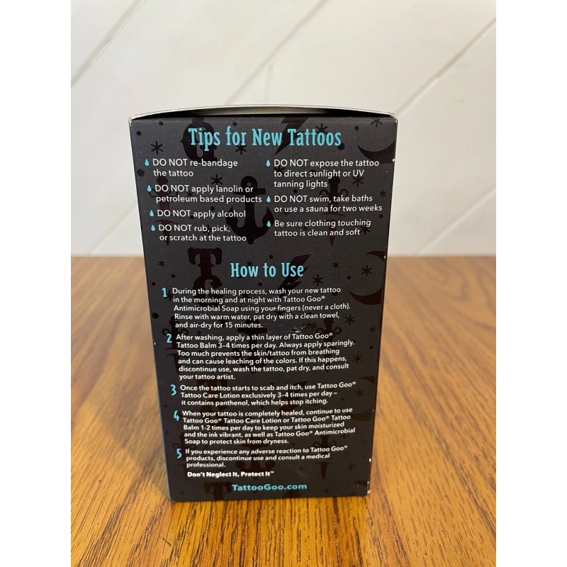Tattoo Goo Aftercare Kit Antimicrobial Soap, Balm, and Care Lotion