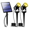 T-SUNUS 2W Solar Spotlights Warm White, Solar Lights Outdoor IP65