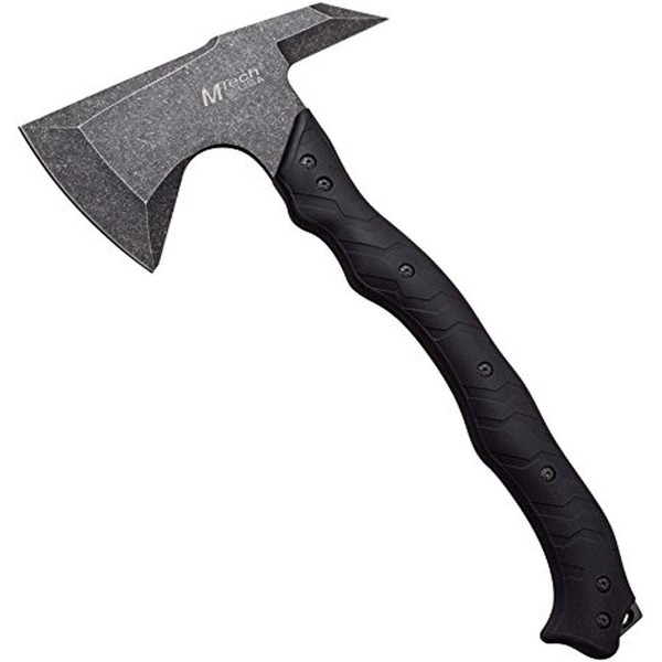 MTECH USA MT-AXE13T Axe, Stonewashed Blade, Black Handle, 14.5" Overall