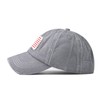 INOGIH Women American Flag Ponytail Hat Embroidery Washed-Cotton Messy Bun