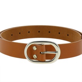 FASHIONGEN - HENRIETTA Women's Belt 3 cm Wide Genuine Italian Leather, Camel