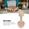 DEWin Egg Tart Mold, Wooden Egg Tart Tamper, Double Sides
