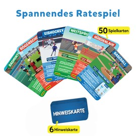 Skillmatics Card Game – 10 Times You Can Guess World of Sports, Gifts for Children from 6 Years, Great Fun for Travel, Holidays and Game Evenings with the Family