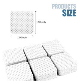 150 Pcs Lint Free Nail Wipes, Non-Woven Nail Polish Remover Pads Nail Polish Wipes for Nail Polish Removal Eyelash Extensions DIY Nail Art Supplies (White)