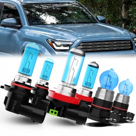 SPBRTBUB Headlight Bulbs compatible with Toyota 4RUNNER (2013-2020) Lights Bulb,9005/HB3/H10 High Beam + H11/H8/H9 Low Beam Halogen + H16 /5202 halogen Fog Lights,Pack of 6