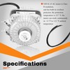YZF18-25 Fan AC Motor 120V 60HZ 18W 1.01A 1550 r/min,
