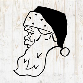 Christmas Wall Decals Silhouette - Christmas Wall Stickers - Christmas Tree Deer Hat Santa Claus Bells Sock Presents Gifts - Home Bedroom Room Decor Laptop Water Bottle Car Window Decals DWSV5108
